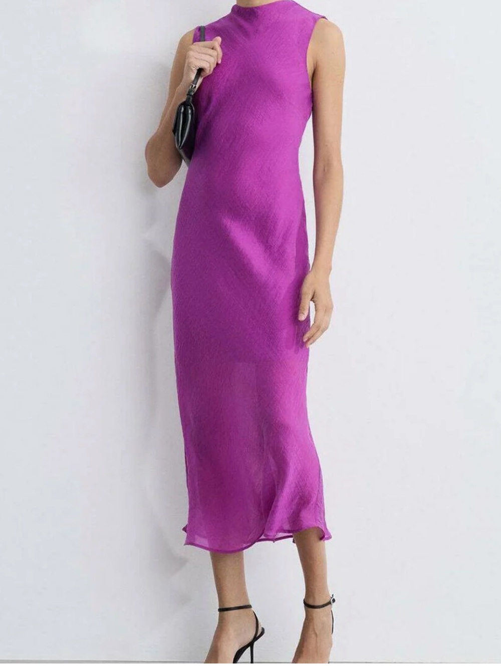MANGO Sleeveless Midi Dress